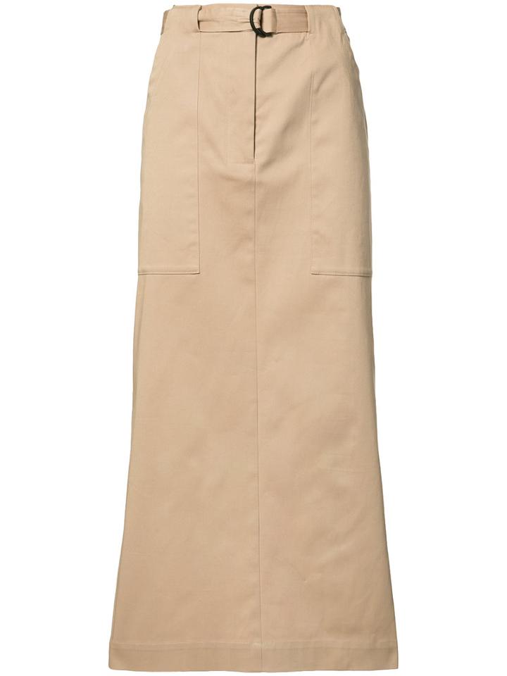 Josh Goot Utility Skirt, Women's, Size: Xs, Brown, Cotton/spandex/elastane