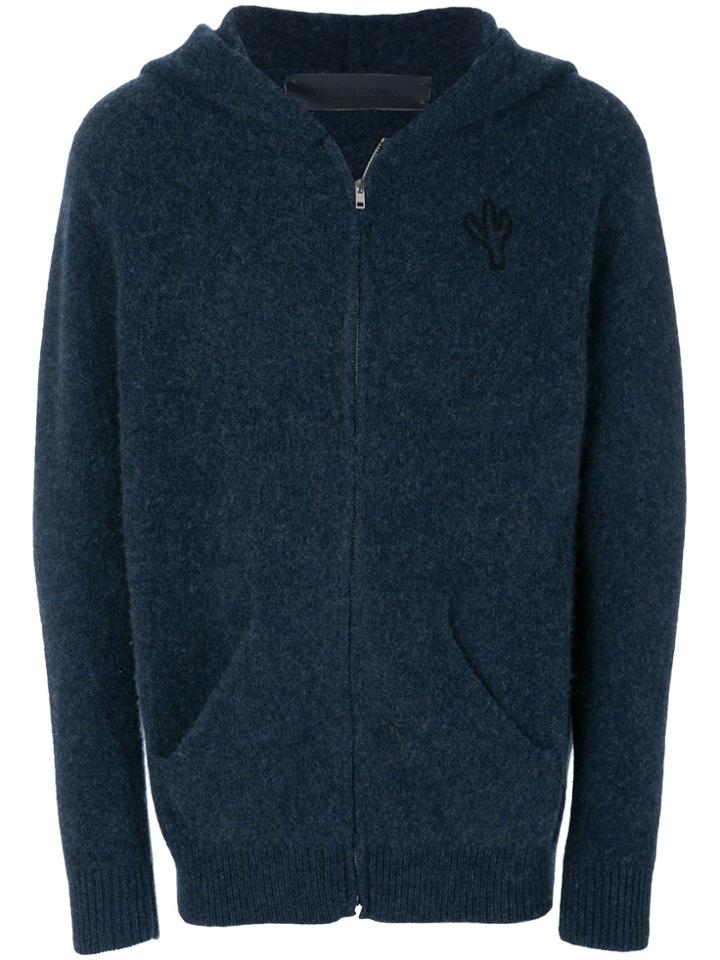 The Elder Statesman Zipped Hoodie - Blue