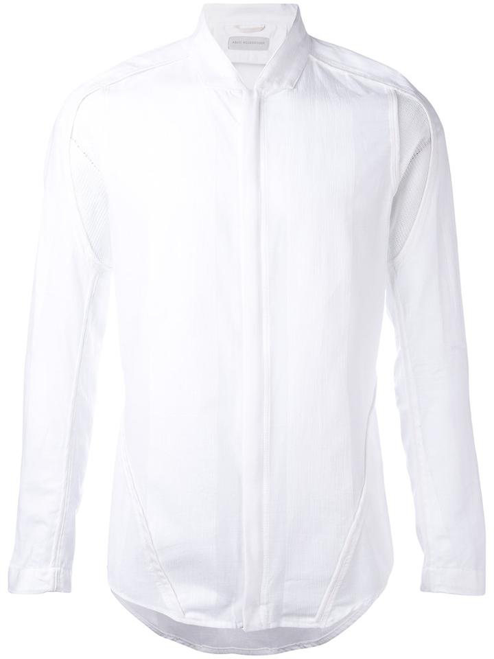 Abasi Rosborough - Collarless Shirt - Men - Cotton - L, White, Cotton