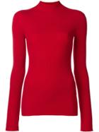 Juun.j Ribbed Turtle Neck Jumper - Red