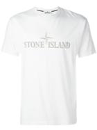 Stone Island - Logo Print T-shirt - Men - Cotton - M, White, Cotton