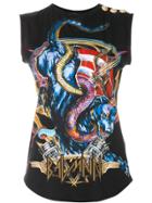 Balmain Heavy Metal Print Tank Top - Black