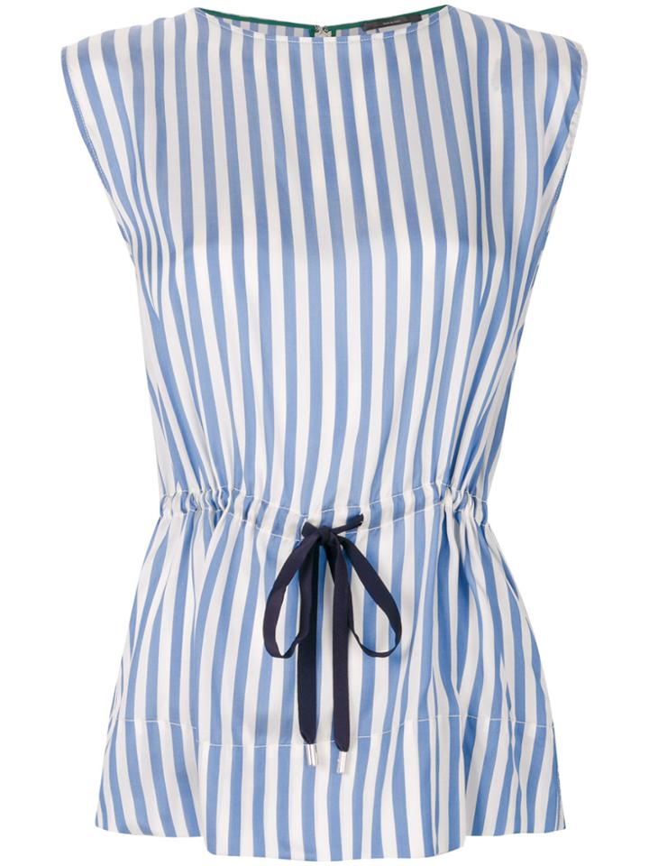Paul Smith Drawstring Waist Blouse - Blue