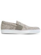 Lanvin 'pull-on' Textured Slip-on Sneakers