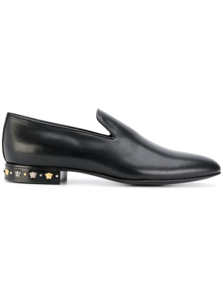 Versace Medusa Stud Roger Loafers - Black