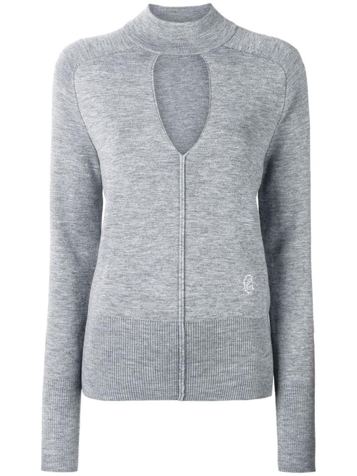 Chloé Spliced Neck Sweater - Grey