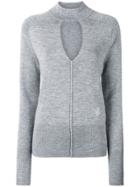 Chloé Spliced Neck Sweater - Grey
