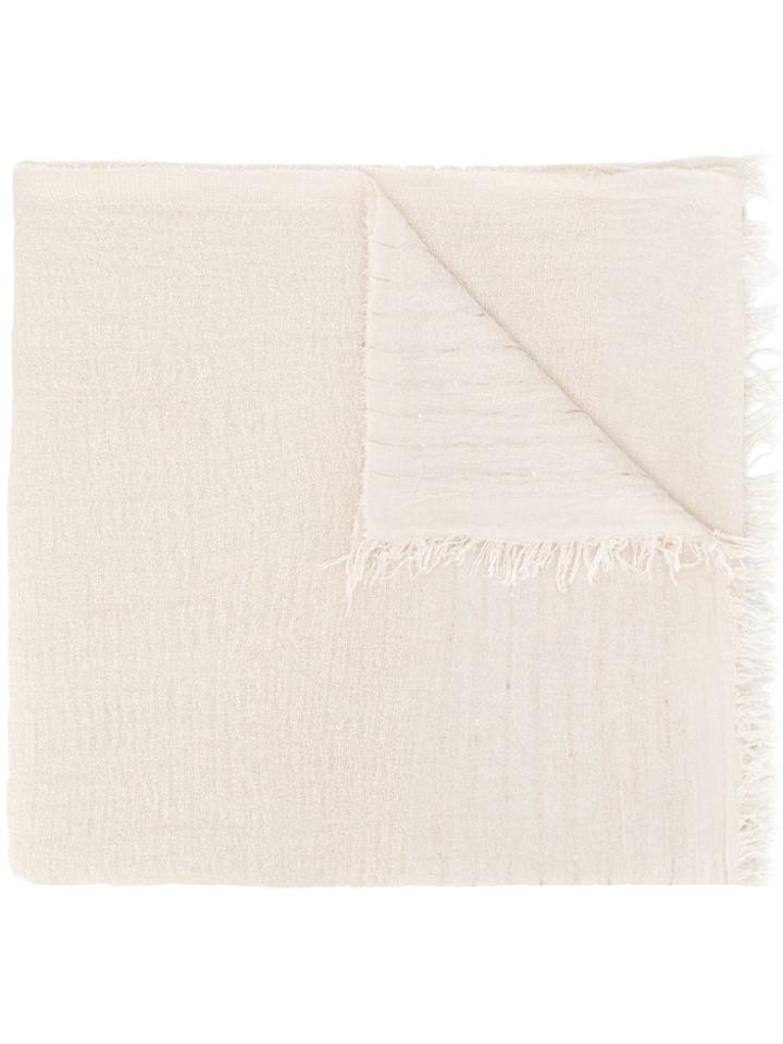 Peserico Sequin Detail Scarf - Neutrals