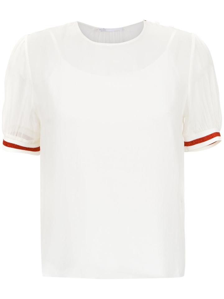 Nk Sheer Silk Top - White