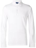 Barba Long Sleeve Polo Shirt - White
