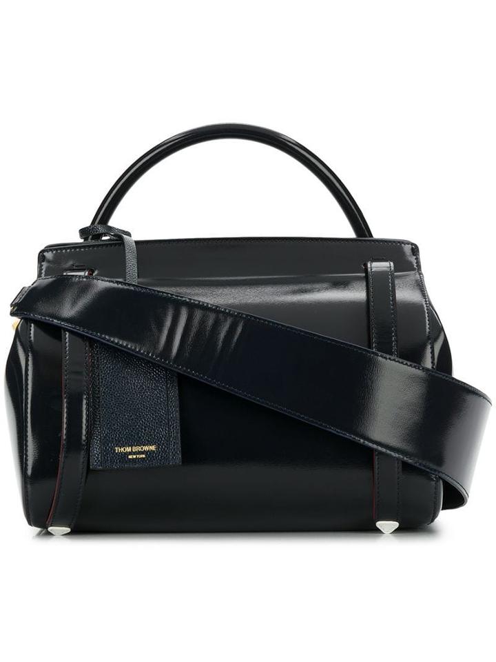 Thom Browne 3-strap Large Navy Shoulder Bag - Blue