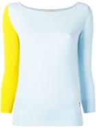 Emilio Pucci Colourblock Cashmere Jumper - Blue