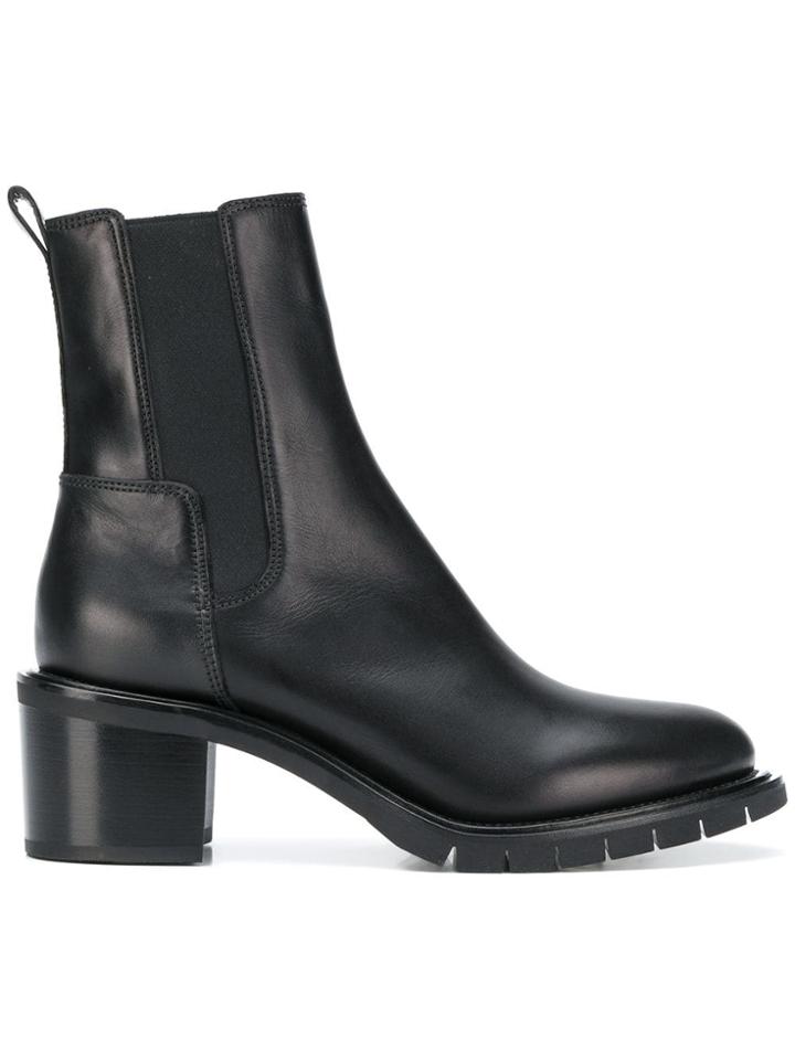 Premiata Almond Toe Ankle Boots - Black
