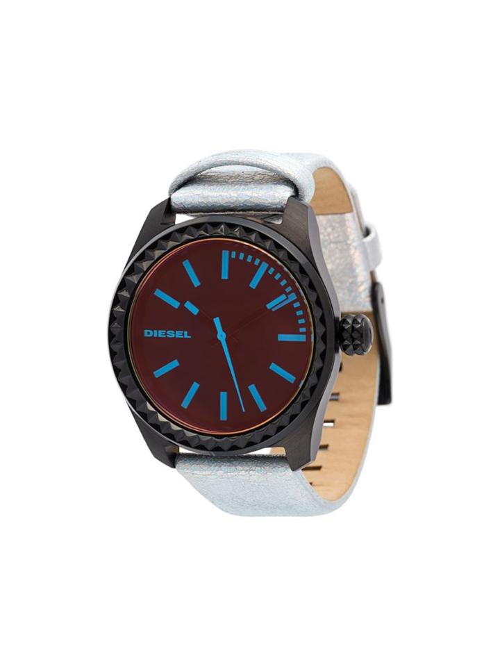 Diesel Round Analog Watch, Adult Unisex, Metallic