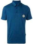 Philipp Plein Classic Polo Shirt, Men's, Size: Large, Blue, Cotton
