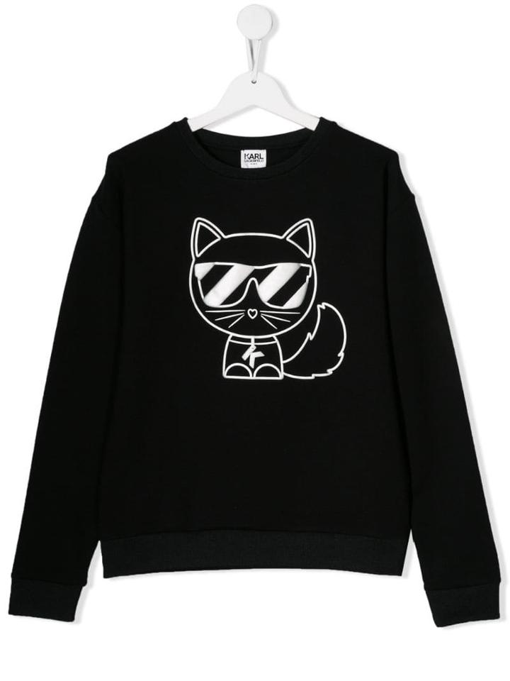 Karl Lagerfeld Kids Teen Logo Sweatshirt - Black