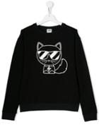 Karl Lagerfeld Kids Teen Logo Sweatshirt - Black