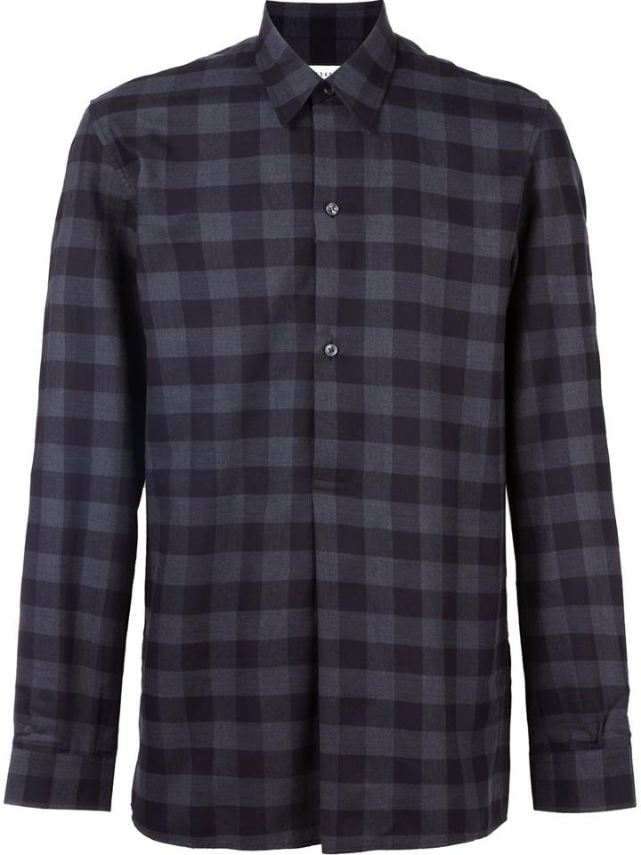 Maison Margiela Checked Causal Shirt