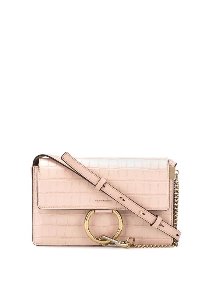 Chloé Ring Flap Crossbody - Pink