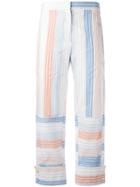 Stella Mccartney Striped Cropped Trousers - White