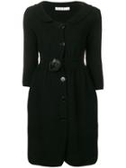 Christian Dior Vintage Collared Button Up Dress - Black