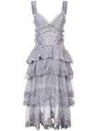 Zimmermann Ruffled Dress - Pink & Purple