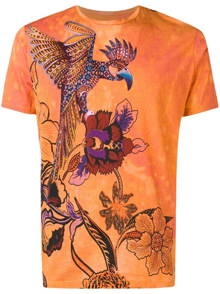 Etro Orange Bird T-shirt