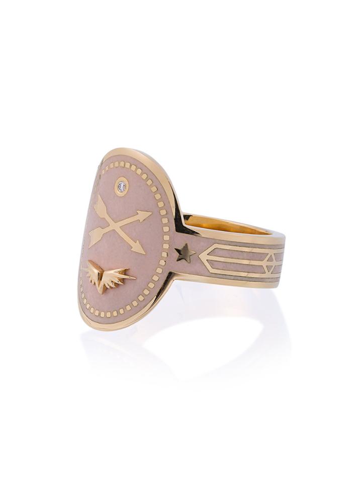 Foundrae Crossed Arrows Diamond Ring - Unavailable