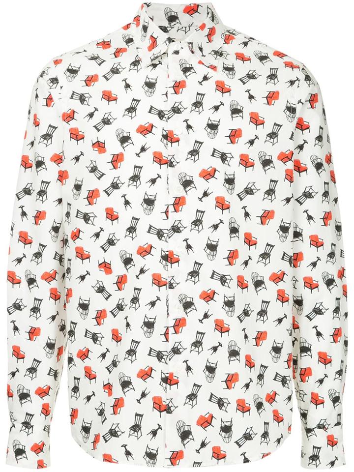 Marni Chair Print Shirt - White