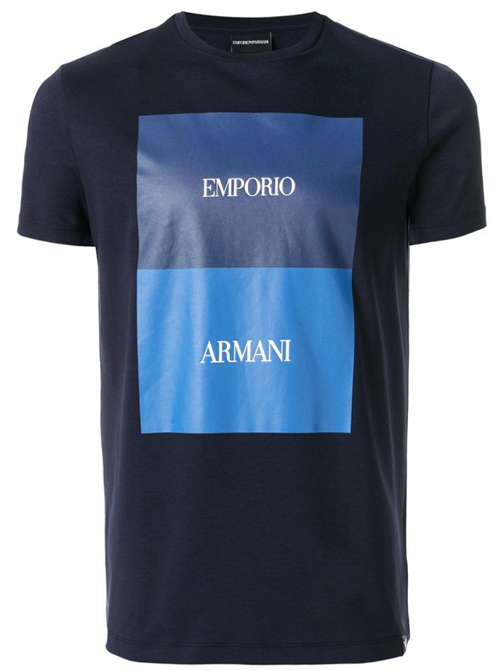 Emporio Armani Logo T-shirt - Blue