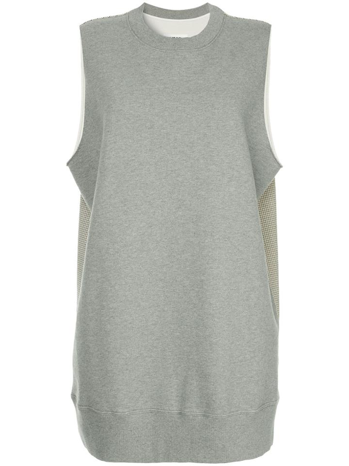 Mm6 Maison Margiela Sleevless Loose Dress - Grey