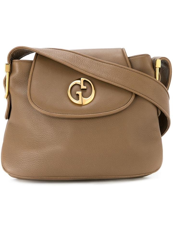 Gucci Pre-owned Logos Shoulder Bag - Brown