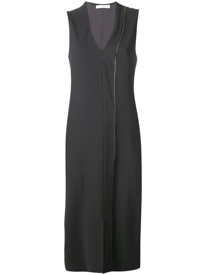 Fabiana Filippi Sleeveless Midi Dress - Grey