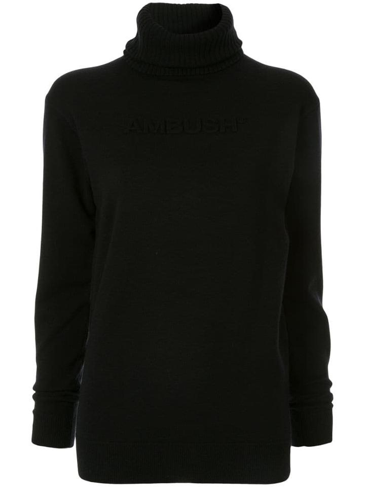 Ambush Logo Relief Jumper - Black