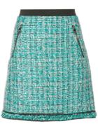 Karl Lagerfeld A-line Tweed Skirt - Blue