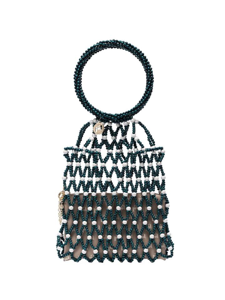 Rosantica Destiny Beaded Bag - Green