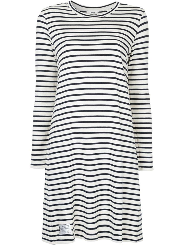 Mads N0rgaard Dinny Striped Midi Dress - Nude & Neutrals