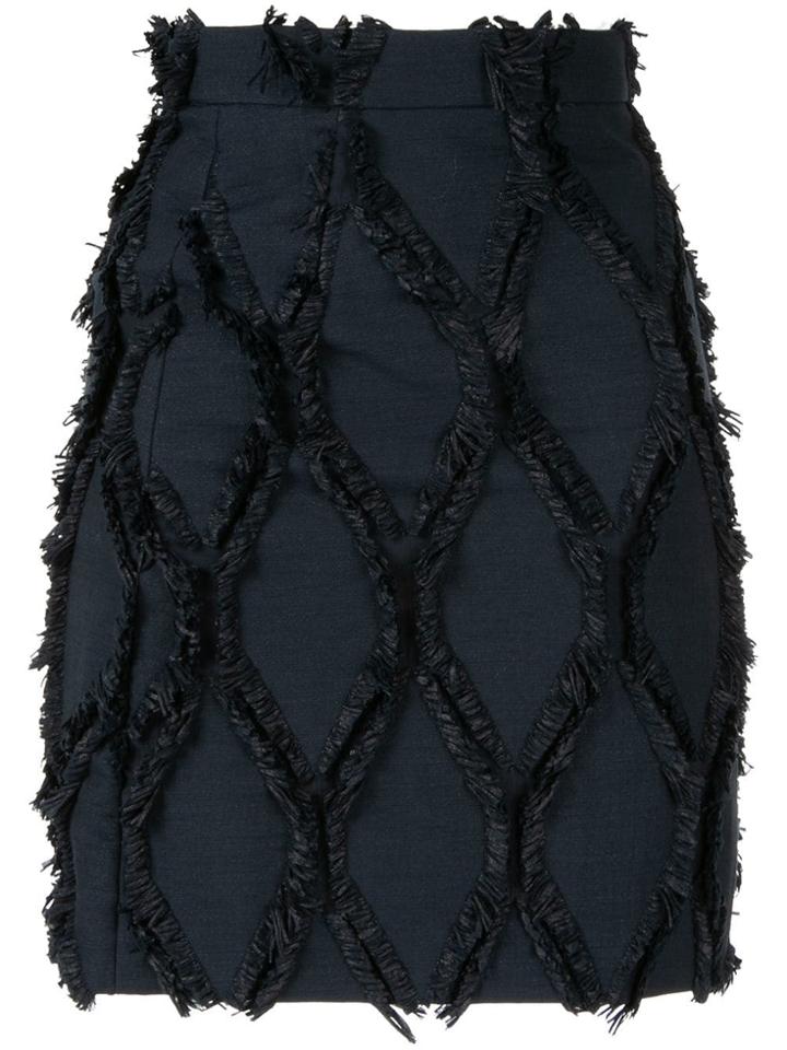Ports 1961 Diamond Pattern Skirt - Blue