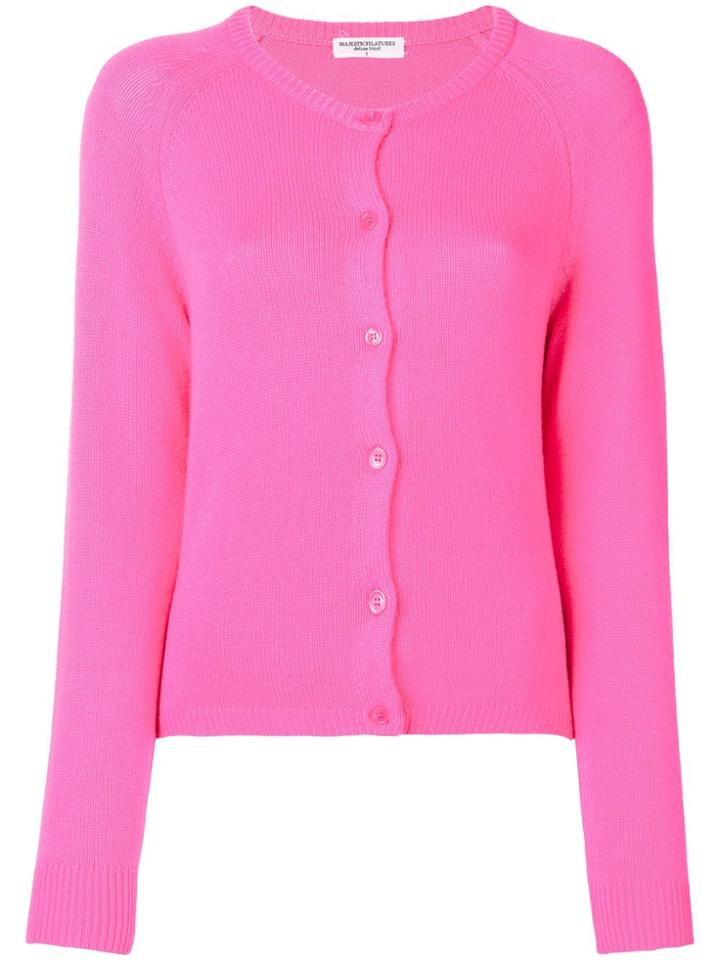 Majestic Filatures Loose Fitted Cardigan - Pink & Purple