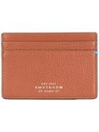 Smythson Logo Stamp Cardholder - Brown