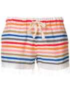 Lemlem Striped Shorts - Yellow & Orange