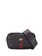 Gucci Zipped Web Detailed Belt Bag - Black