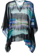 Msgm Printed Sheer Kaftan