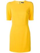 Dolce & Gabbana Shortsleeved Fitted Dress - Yellow