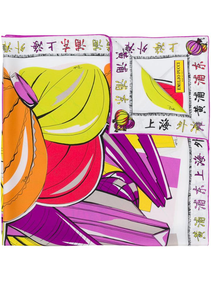 Emilio Pucci Shanghai-print Scarf - Multicolour