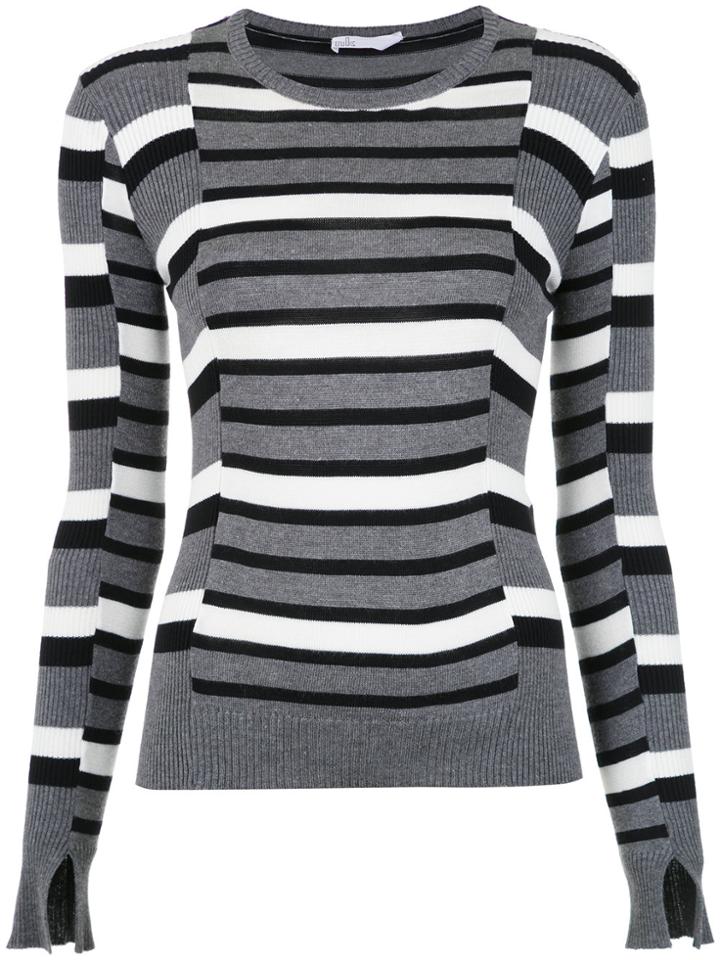 Nk Striped Knitted Jumper - Grey