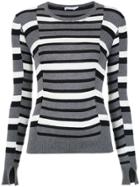 Nk Striped Knitted Jumper - Grey