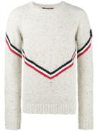 Moncler Wool And Alpaca-blend Sweater - Neutrals