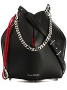 Alexander Mcqueen Chain Detail Shoulder Bag - Black