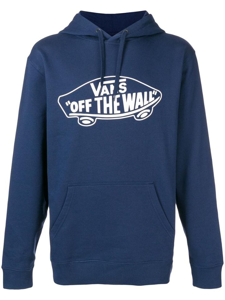 Vans Logo Hoodie - Blue